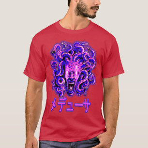 Camiseta Mitología griega Otaku japonesa estética de Medusa