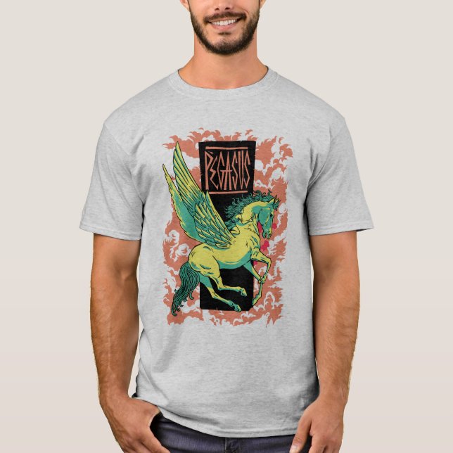 Camiseta Mitología griega - Pegasus el Stallion alado (Anverso)