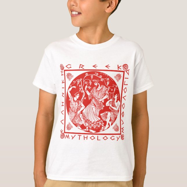 Camiseta Mitología griega - rojo (Anverso)