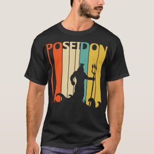 Camiseta Mitología griega vintage Dios Poseidon