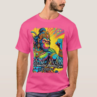 Camiseta Mitología hindú de Hanuman Dios mono Espiritualida