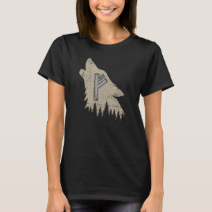 Camiseta Mitología Norte Fenrir Wolf Viking