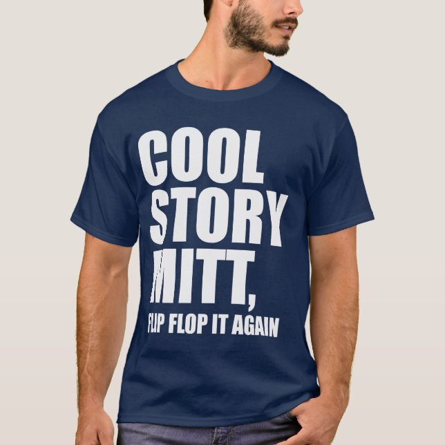 Camiseta Mitón fresco de la historia, flip-flop él otra vez (Anverso)