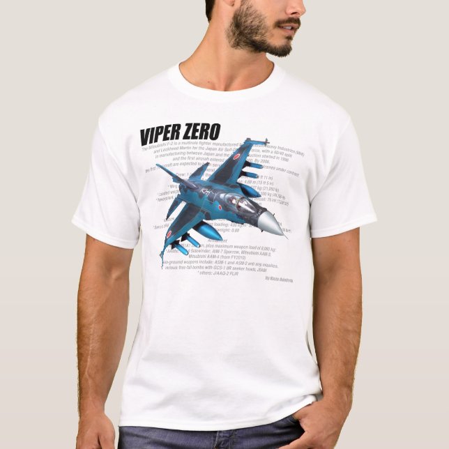 Camiseta Mitsubishi F-2"VIPER ZERO" T-shirt (Anverso)