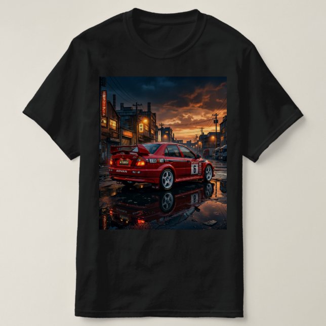 Camiseta Mitsubishi Lancer Evolution VI (Diseño del anverso)