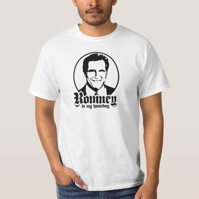 CAMISETA MITT ROMNEY ES MI HOMEBOY (Anverso)