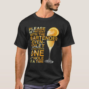 Camiseta Mixólogo De Bartender Por Favor Tenga Paciencia Co