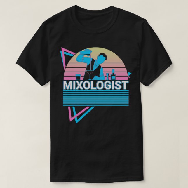 Camiseta Mixólogo Mixología Bartender Cóctel (Diseño del anverso)