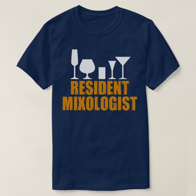 Camiseta Mixólogo residente (Diseño del anverso)