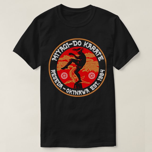 Camiseta Miyagi Do Karate Crane Kick (Diseño del anverso)