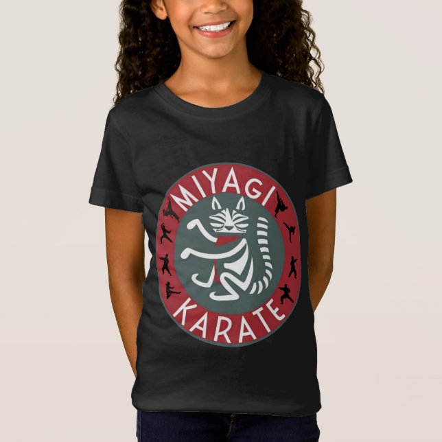Camiseta Miyagi Karate: Encuentra la fuerza del tigre dentr (Anverso)