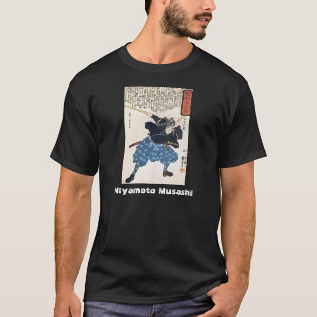 Camiseta Miyamoto Musashi que pinta C. 1800's (Anverso)