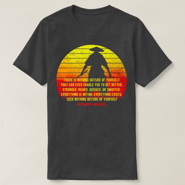 Camiseta Miyamoto Musashi Samurai, Ronin Premium T-Shirt (2 (Diseño del anverso)