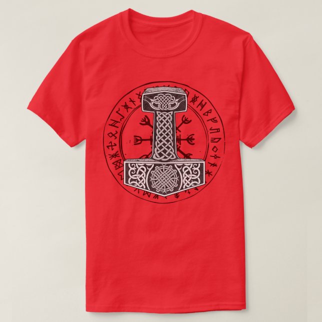 Camiseta Mjlnir Odin Valhalla 2 (Diseño del anverso)
