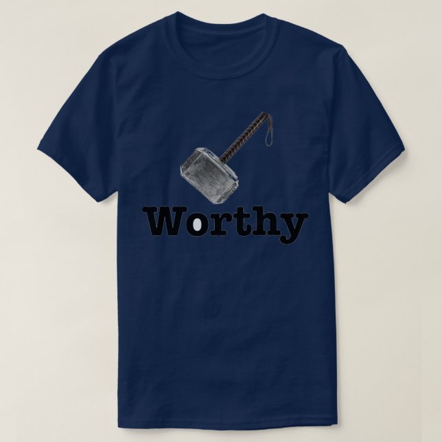 Camiseta Mjolnir digno (Diseño del anverso)