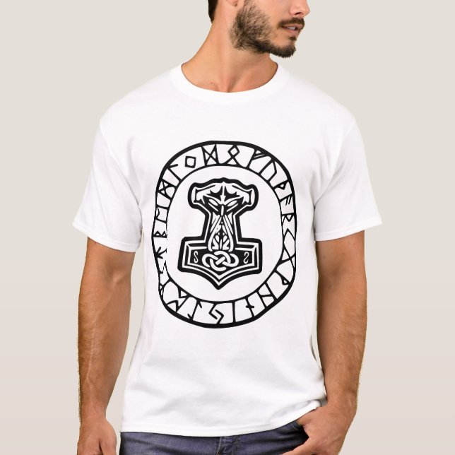 Camiseta Mjölnir Thor’s Hammer 0033  #USAPatriotGraphics  © (Anverso)