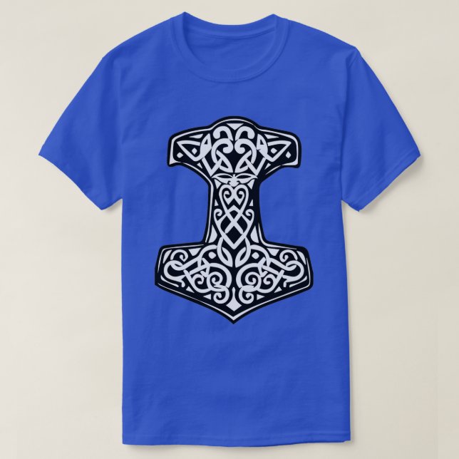 Camiseta Mjolnir Thorx27s Hammer Viking Rune (Diseño del anverso)