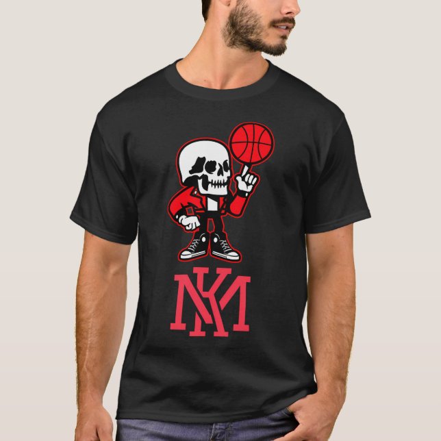 Camiseta Mk Graffiti Skull Head Baloncestista (Anverso)