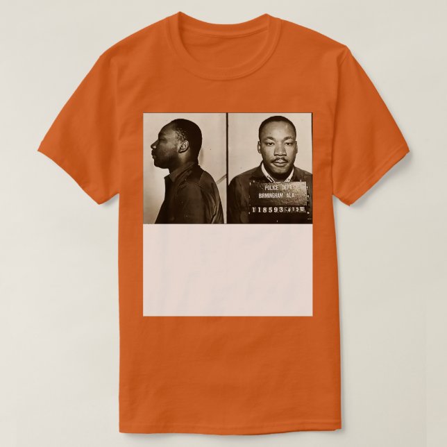 Camiseta MLK Birmingham Mugshot (Diseño del anverso)