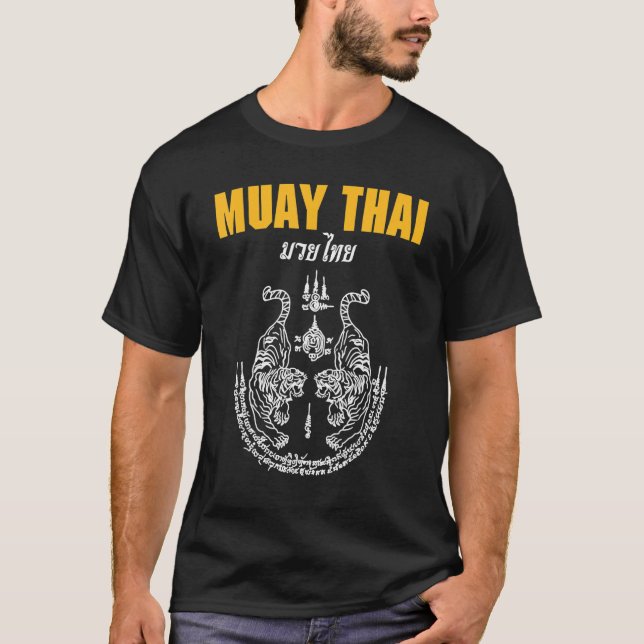 Camiseta MMA Sak Yant Muay Tatuaje tailandés al marcial del (Anverso)