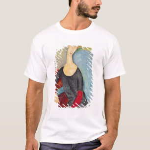 Camiseta Mme Hebuterne en una Chair azul, 1918
