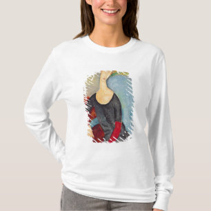 Camiseta Mme Hebuterne en una Chair azul, 1918