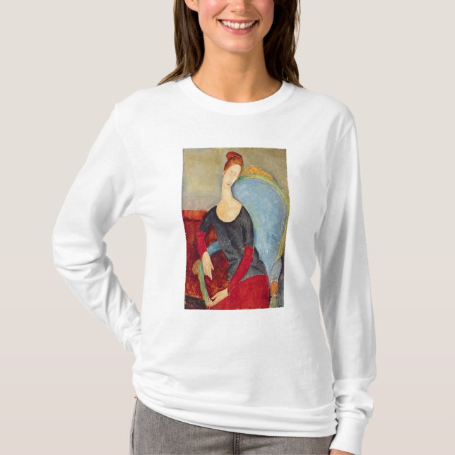 Camiseta Mme Hebuterne en una Chair azul, 1918 (Anverso)