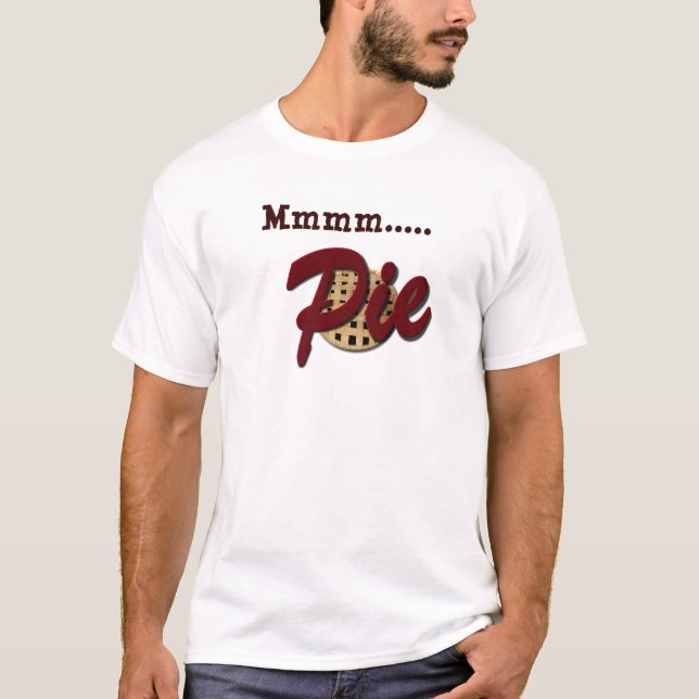 Camiseta Mmmm comida divertida de la empanada (Anverso)