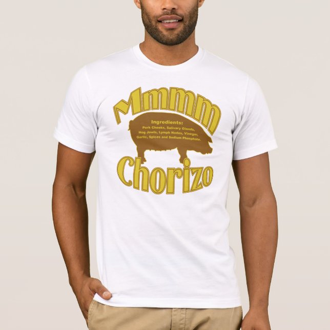 Camiseta MMmmm chorizo (Anverso)