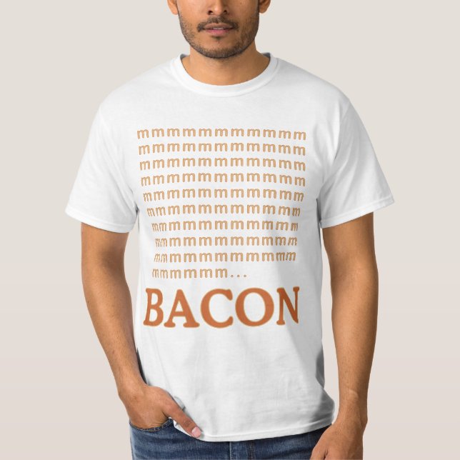 Camiseta mmmmmmmm... BACON (Anverso)