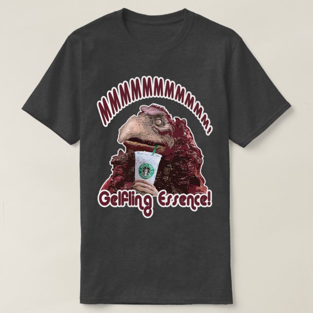 Camiseta MMMMmmmmm! Gelfling Essence! - The Dark Crystal Ag (Diseño del anverso)