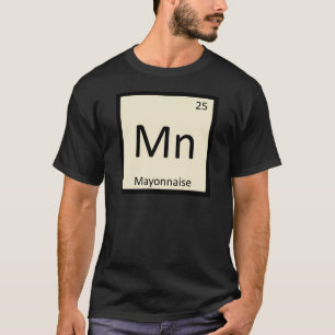 Camiseta Mn - Química de Condimento de Mayonesa Tabla Perió