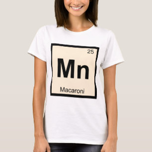 Camiseta Mn - Símbolo de la tabla periódica de Química de M