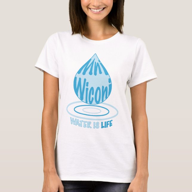 Camiseta Mni Wiconi/agua es vida (Anverso)