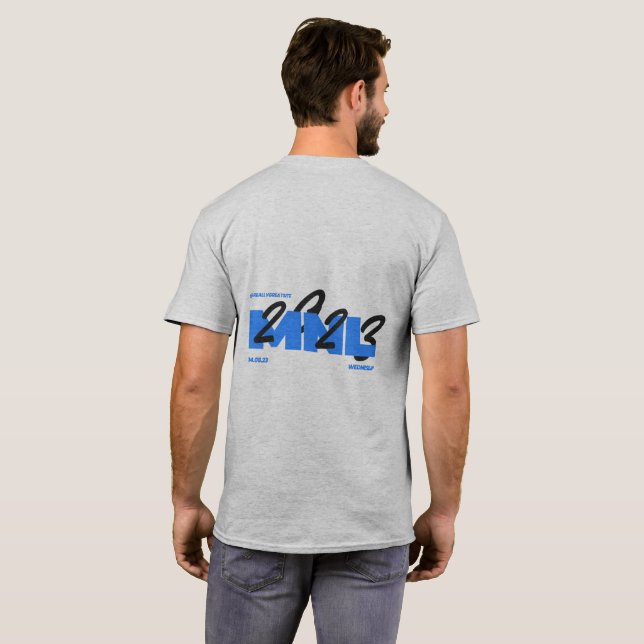 Camiseta MNL 2023 Evolution Men's Basic T-Shirt (Reverso completo)