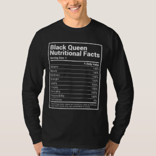 Camiseta Mo de historia negra de la nutrición de la reina n