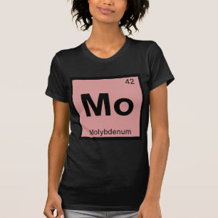 Camiseta Mo - Química del Molibdeno Símbolo de la Tabla Per