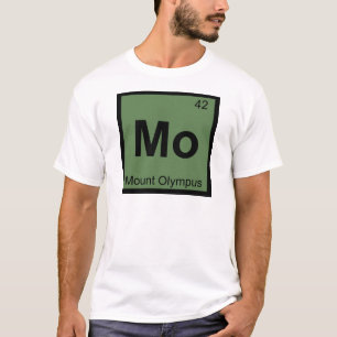 Camiseta Mo - Tabla Periódica de Química Monte Olimpo Símbo