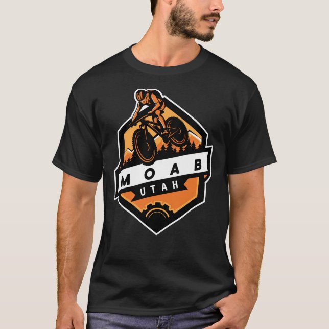 Camiseta Moab mountain biking path mtb utah Classic T-Shir (Anverso)