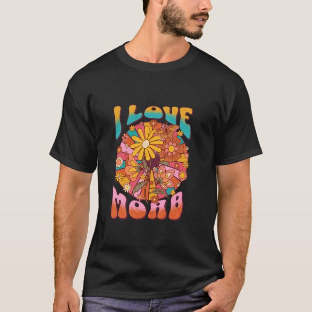 Camiseta Moab Retro 60 Estilo Gráfico Hippie Larga Manga T (Anverso)