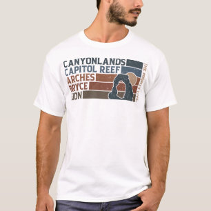 Camiseta Moab Souvenir Viejo Big 5 Utah Mighty Five Natio