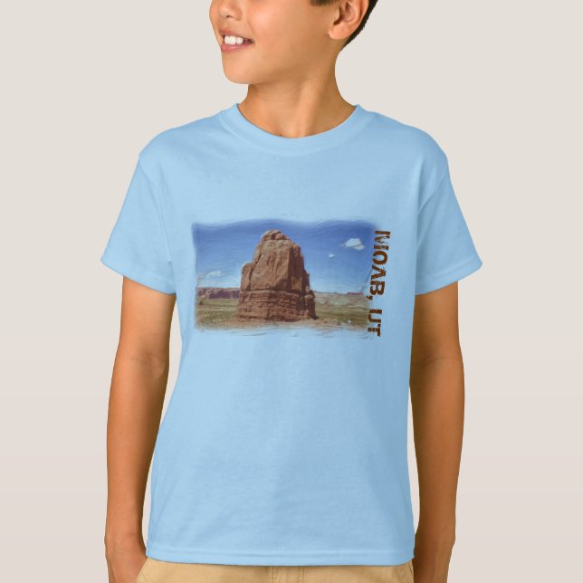 Camiseta Moab, tee de chicos de UT (Anverso)