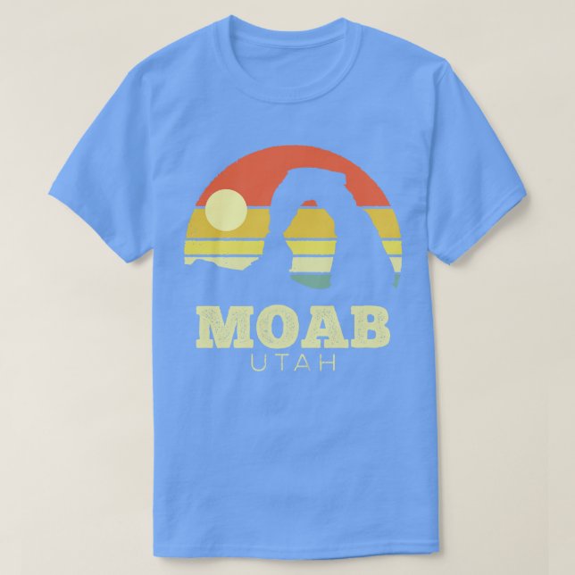Camiseta Moab Utah Arches Vintage Sunset (Diseño del anverso)