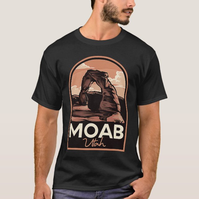 Camiseta Moab Utah Arches Vintage Travel (Anverso)