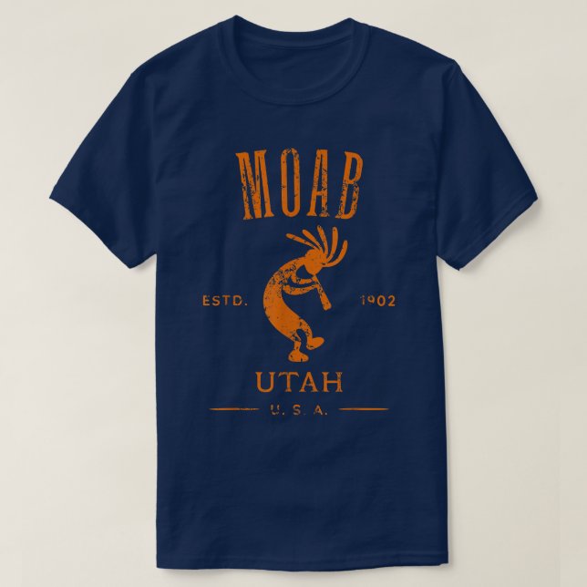Camiseta Moab Utah Kokopelli Souvenir diseño perturbado (Diseño del anverso)