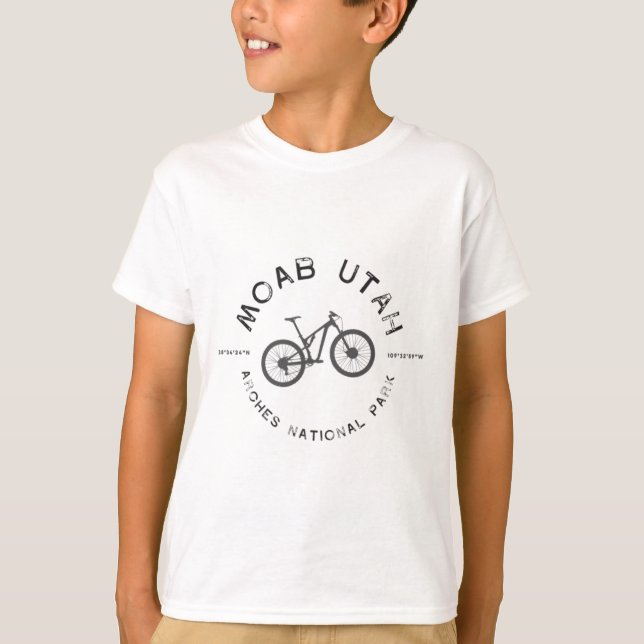 Camiseta Moab Utah Mountain Biking T  (Anverso)