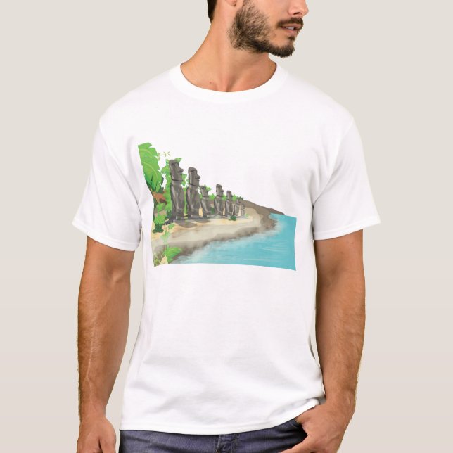 Camiseta moai (Anverso)