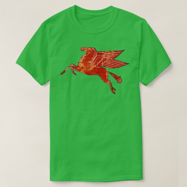 Camiseta Mobil Pegasus Caballo Volador (Diseño del anverso)