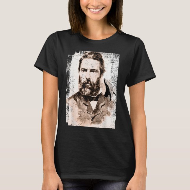 Camiseta Moby Dick, ballena Herman Melville (Anverso)