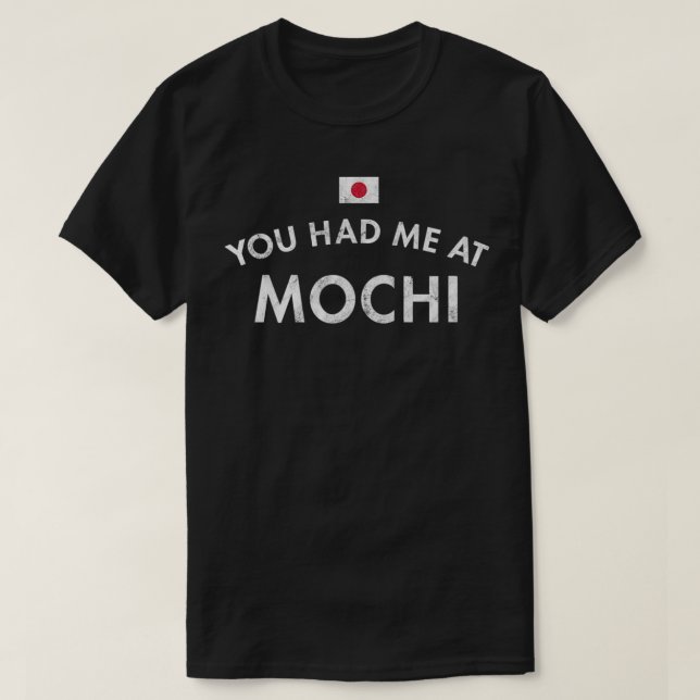 Camiseta Mochi Año Nuevo Japonés Glutinoso Pastel de Arroz  (Diseño del anverso)
